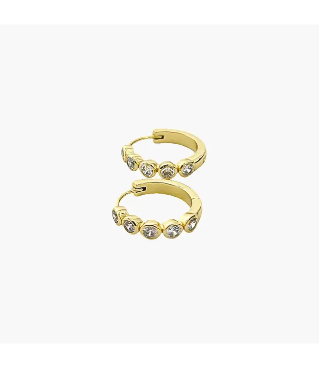 Clover + Palm Petite Tennis Hoops