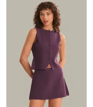 525 Nicolette Fitted Button Front Vest