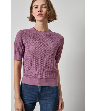 Lilla P Mixed Stitch Crewneck Sweater