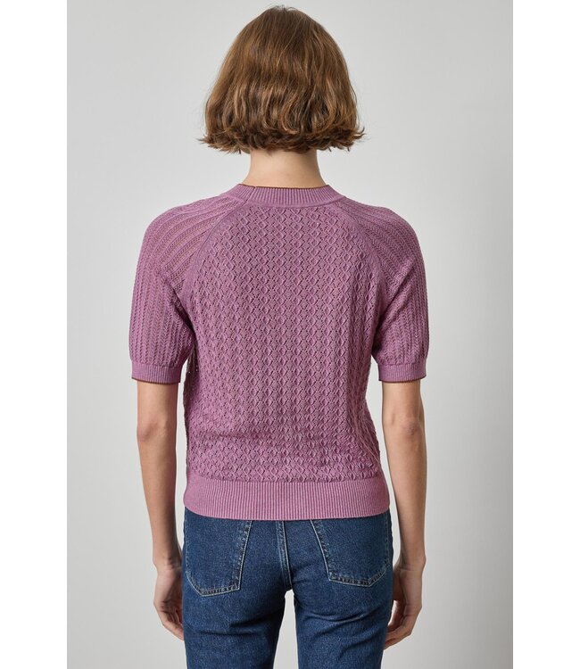 Lilla P Mixed Stitch Crewneck Sweater