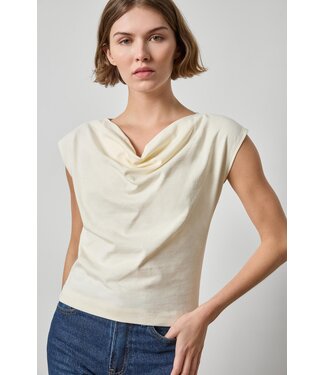 Lilla P Drape Neck Wedge Top