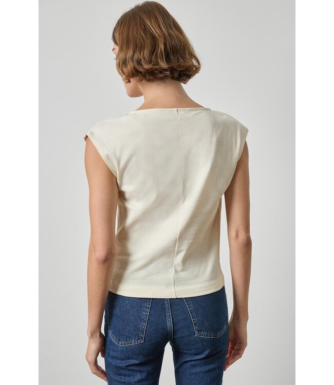 Lilla P Drape Neck Wedge Top
