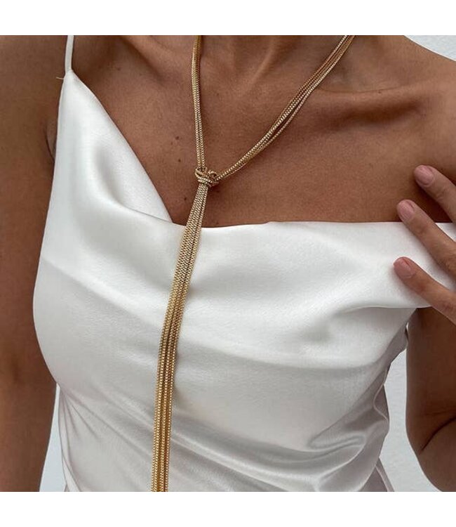Tasseled Long Necklace