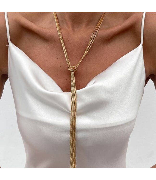 Tasseled Long Necklace