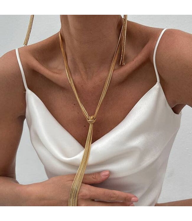 Tasseled Long Necklace