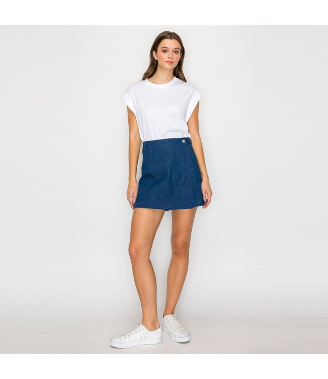 Rick Rack Denim Skort