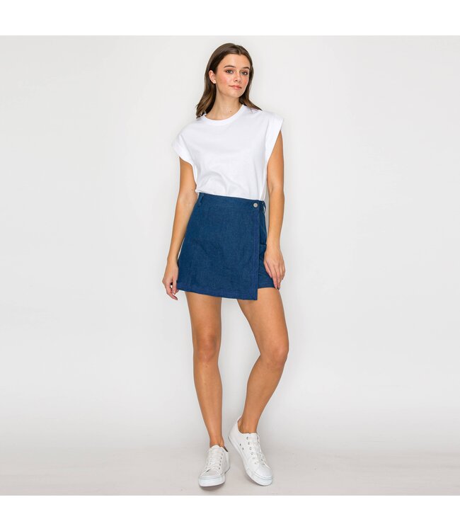 Rick Rack Denim Skort