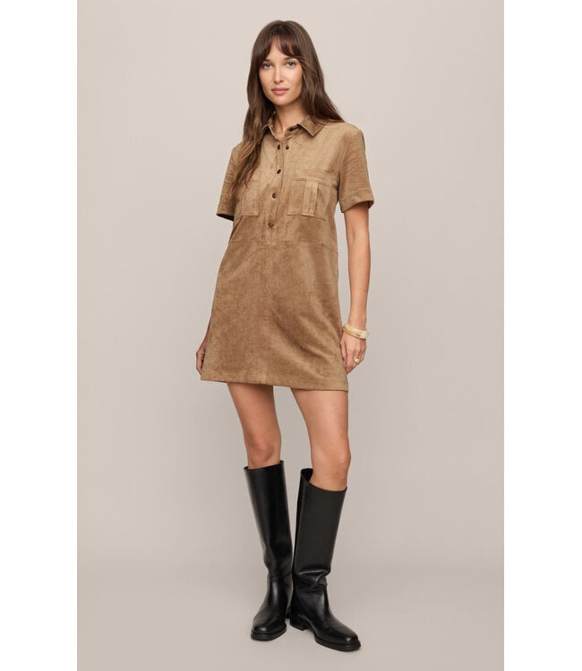 Z Supply Leone Suede Mini Dress