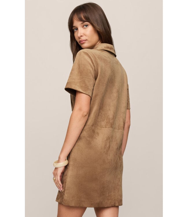 Z Supply Leone Suede Mini Dress