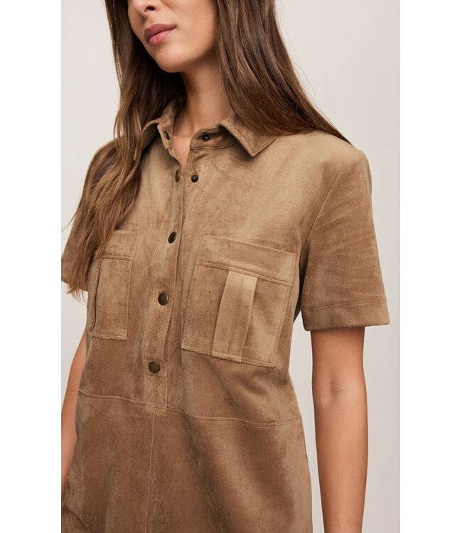 Z Supply Leone Suede Mini Dress