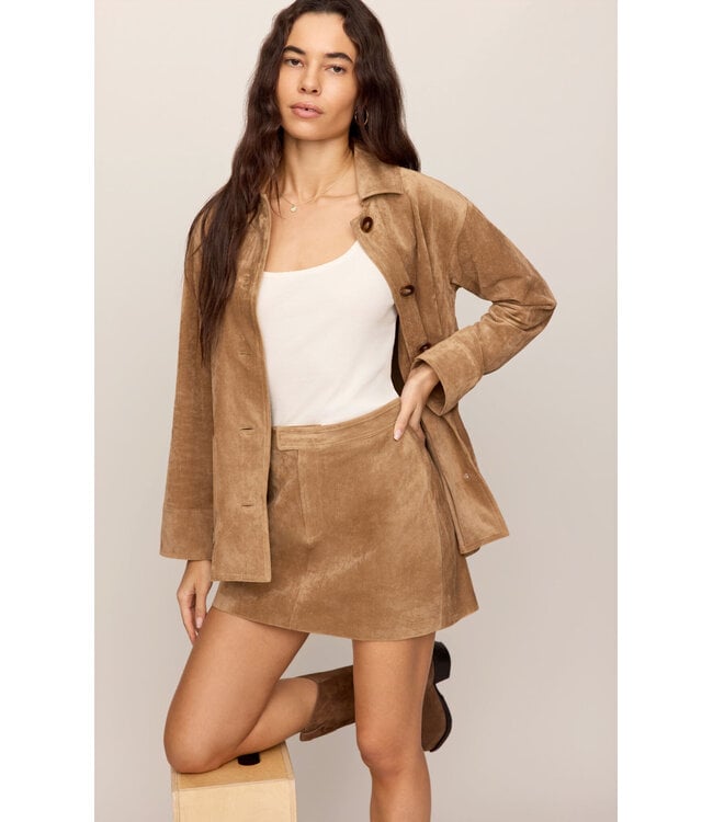 Z Supply Perri Suede Mini Skirt