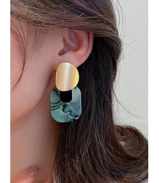 Geometric Moment Earring