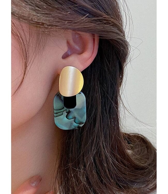 Geometric Moment Earring