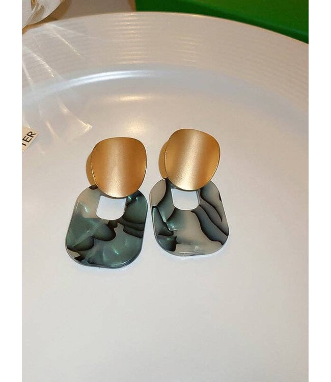 Geometric Moment Earring