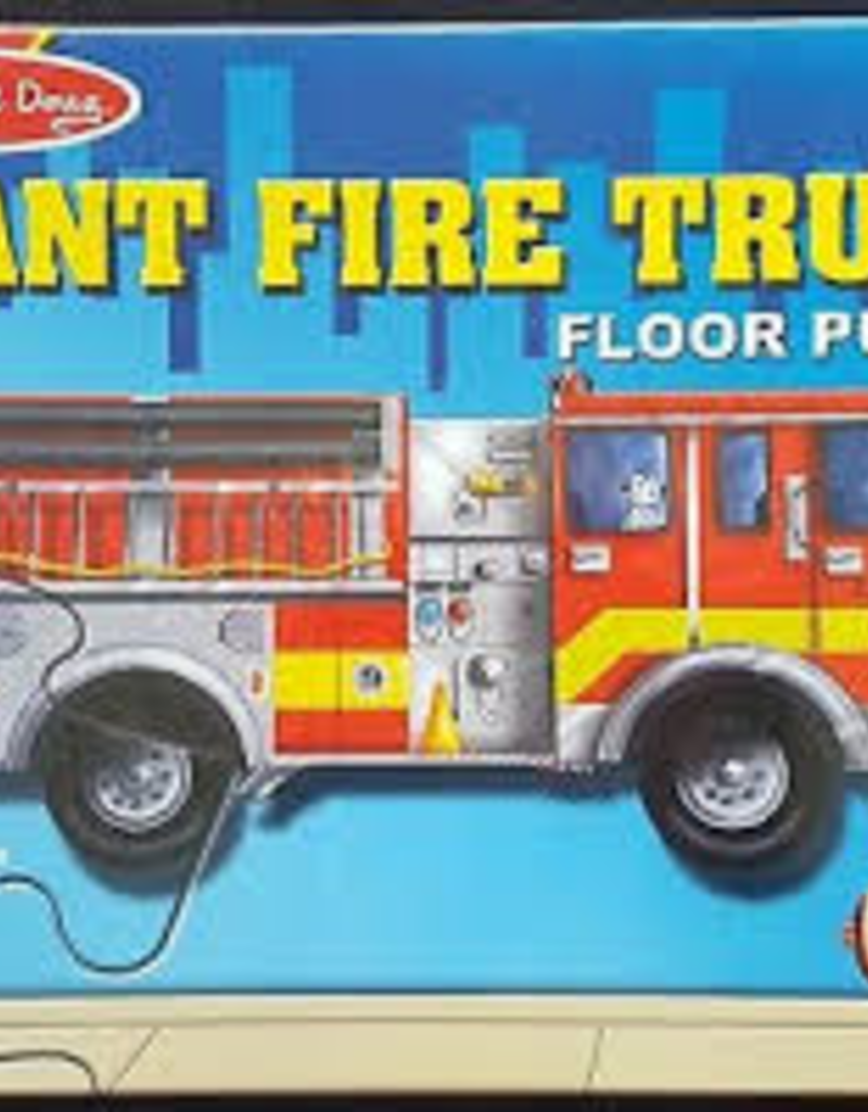 Melissa Doug M D Fire Engine Giant Floor Puzzle 24 Pc