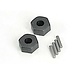 TRX - Traxxas TRX-1654 Traxxas 12mm hex wheel hubs, (2)/ stub axle pins (2) nylon plastic