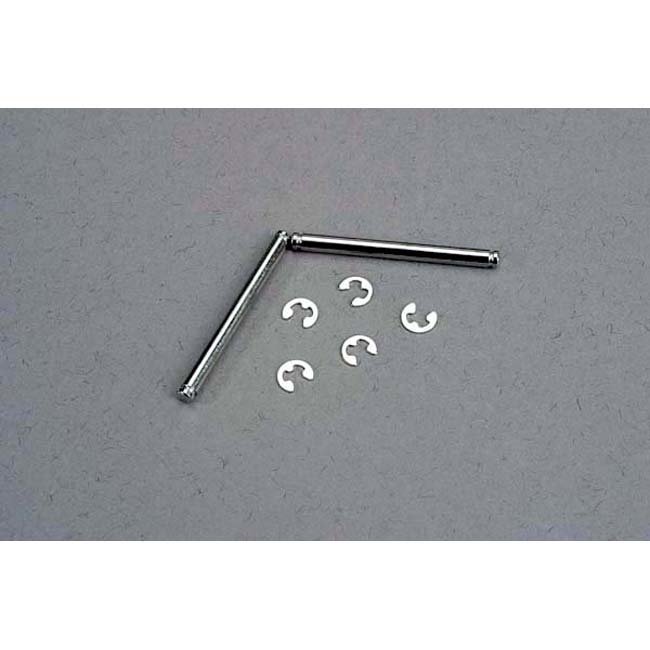 TRX-3740 Traxxas Suspension pins, 2.5x31.5mm (king pins) w/ e-clips (2) (strengthens caster blocks)