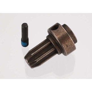 TRX - Traxxas TRX-6888X Traxxas Drive hub, front, hardened steel (1)/ screw pin (1)