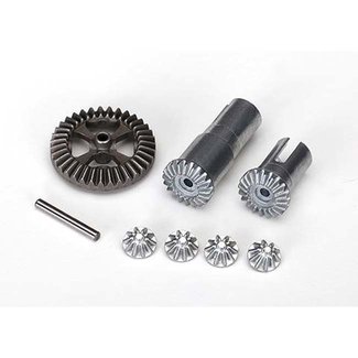 TRX - Traxxas TRX-7579X Traxxas Gear set, differential, metal (output gears (2)/ spider gears (4)/ ring gear, 35T (1)/ 2x14.8mm pin (1))