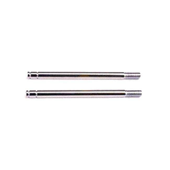 1664 Shock shafts, steel, chrome finish (long) (2)