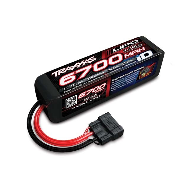 2890X Traxxas 6700mAh 14.8v 4-Cell 25C LiPo Battery