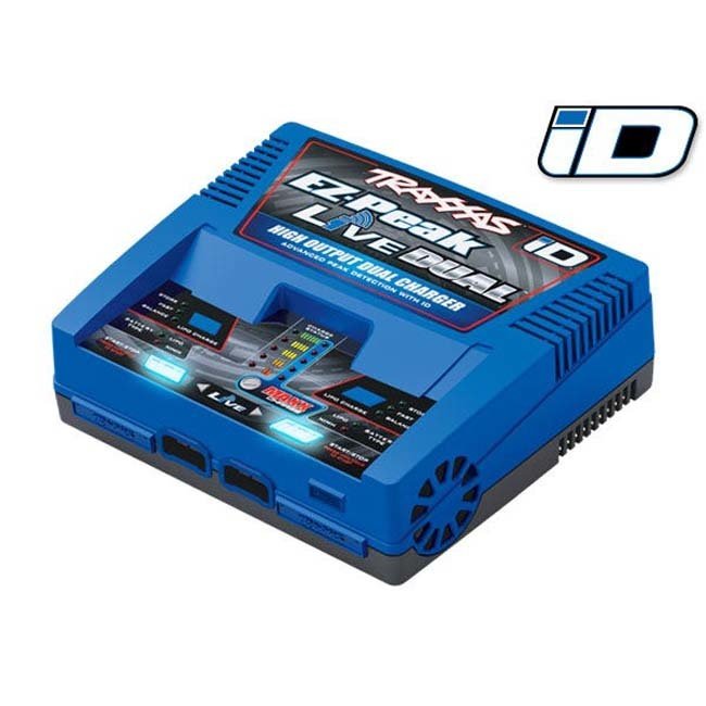 2973 Charger, EZ-Peak® Live Dual, 200W, NiMH/LiPo with iD® Auto Battery Identification