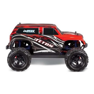 TRX - Traxxas TRX-76054-5-REDX LaTrax Teton: 1/18 Scale 4WD Electric Monster Truck (RedX)