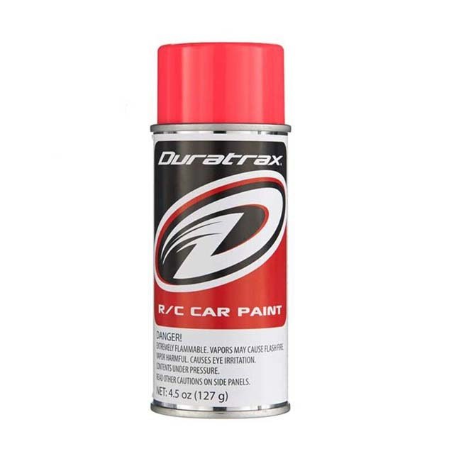 DTX-DTXR4277 Duratrax Polycarb Spray Fluorescent Red 4.5 oz