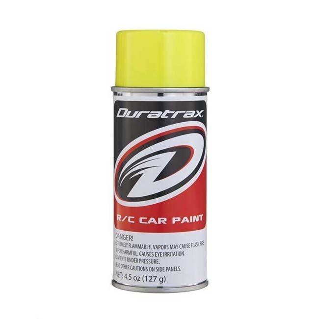 DTX-DTXR4279 Duratrax Polycarb Spray Fluorescent Yellow 4.5 oz