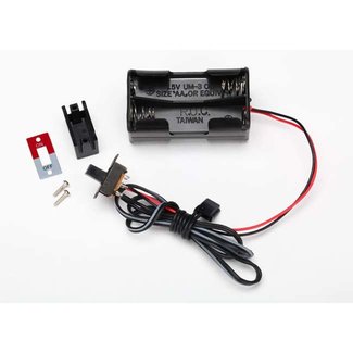 TRX - Traxxas TRX-3170X Traxxas Battery holder, 4-cell/ on-off switch