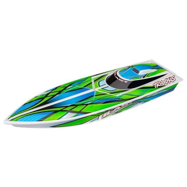 TRX-38104-1-GRN Traxxas Blast: High Performance Race Boat with TQ 2.4GHz radio system (Green)