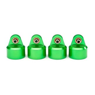 TRX - Traxxas TRX-8964G Traxxas Shock caps, aluminum (green-anodized), GT-Maxx shocks (4)