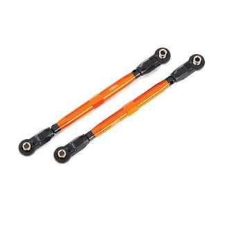TRX - Traxxas TRX-8997A Traxxas Toe links, front (TUBES Orange-anodized, 6061-T6 aluminum) (2) (for use with #8995 WideMaxx  suspension kit)