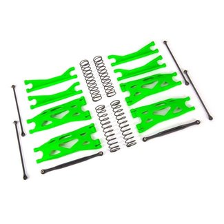 TRX - Traxxas TRX-7895G Traxxas Suspension kit, X-Maxx® WideMaxx®, green (includes front & rear suspension arms, front toe links, driveshafts, shock springs)