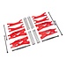 TRX - Traxxas TRX-7895R Traxxas Suspension kit, X-Maxx® WideMaxx®, red (includes front & rear suspension arms, front toe links, driveshafts, shock springs)