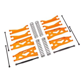 TRX - Traxxas TRX-7895T Traxxas Suspension kit, X-Maxx® WideMaxx®, orange (includes front & rear suspension arms, front toe links, driveshafts, shock springs)
