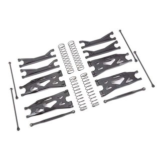TRX - Traxxas TRX-7895 Traxxas Suspension kit, X-Maxx® WideMaxx®, black (includes front & rear suspension arms, front toe links, driveshafts, shock springs)