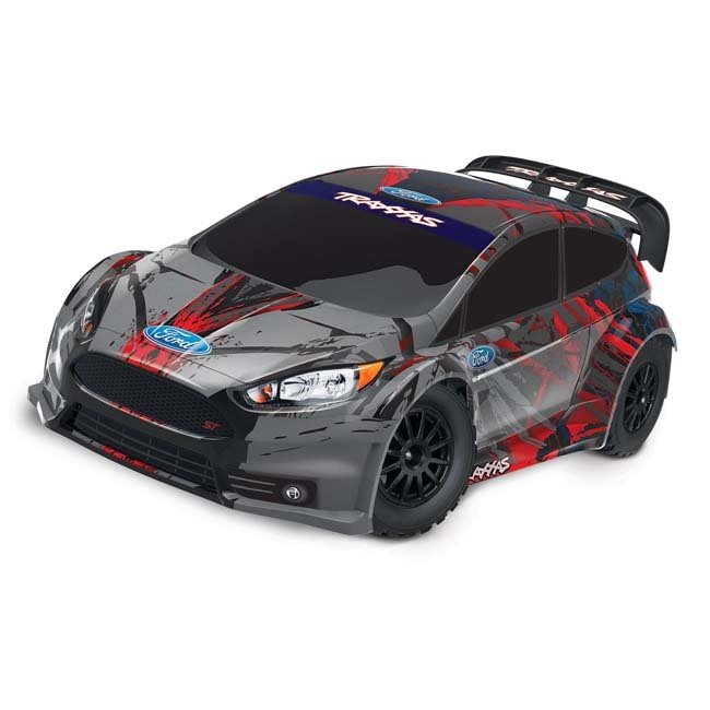 TRX-74054-4-R5 Traxxas Ford Fiesta® ST Rally: 1/10 Scale Electric Rally Racer with TQ 2.4GHz radio system