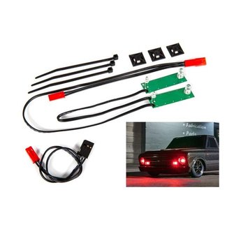 TRX - Traxxas TRX-9496R Traxxas LED light set, front, complete (red) (includes light harness, power harness, zip ties (9))