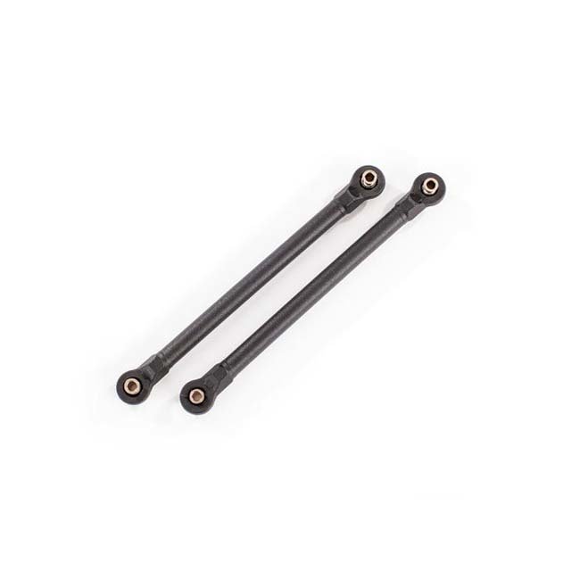 TRX-8997 Traxxas Toe links, 119.8mm (108.6mm center to center) (black) (2) (for use with #8995 WideMaxx  suspension kit)