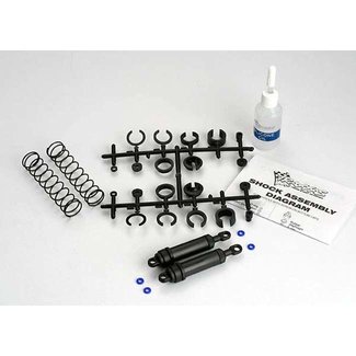 TRX - Traxxas TRX-3762 Traxxas Ultra Shocks (black) (xx-long) (complete w/ spring pre-load spacers & springs) (rear) (2)