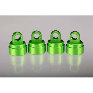 TRX - Traxxas TRX-3767G Traxxas Shock caps, aluminum (green-anodized) (4) (fits all Ultra Shocks)