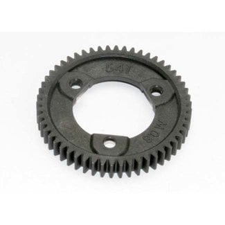 TRX - Traxxas TRX-3956R Traxxas Spur gear, 54-tooth (0.8 metric pitch, compatible with 32-pitch) (requires #6814 center differential)