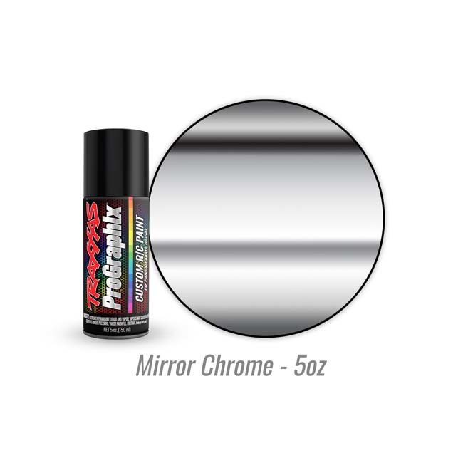 TRX-5046 Traxxas Body paint, ProGraphix®, chrome (5oz)