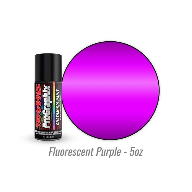 TRX-5066 Traxxas Body paint, ProGraphix™, fluorescent purple (5oz)