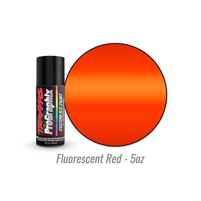 TRX-5067 Traxxas Body paint, ProGraphix™, fluorescent red (5oz)