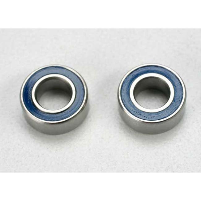 TRX-5115 Traxxas Ball bearings, blue rubber sealed (5x10x4mm) (2)