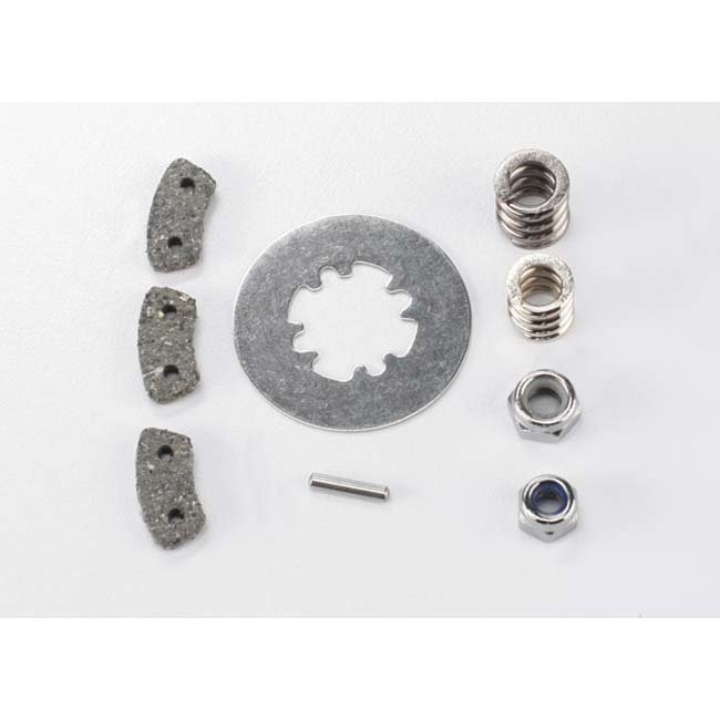 TRX-5552X Traxxas Rebuild kit, slipper clutch (steel disc/ friction pads (3)/ spring (2)/ pin/ 4.0mm NL (1)/ 5.0mm NL (1))