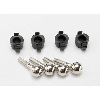 TRX - Traxxas TRX-7033 Traxxas Pivot balls (4)/ pivot ball caps (4)