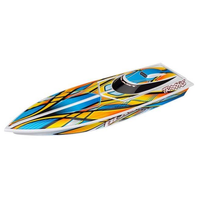 TRX-38104-1-ORNG Traxxas Blast: High Performance Race Boat with TQ 2.4GHz radio (Orange)